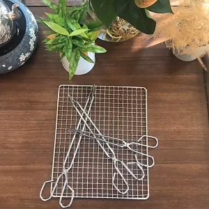 Kẹp gắp rác kẹp gắp đa năng Inox hình kéo mũi bẹt-ESTLA