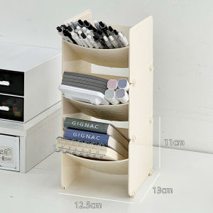 Large Capacity Pen Holder Office Desktop Stationery Organizer Multi-Function Pen Bucket Student Desk Supply Storage Box