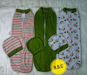 Raisa bedong instan seri terbaru isi 3pcs baby bahan Pe doble