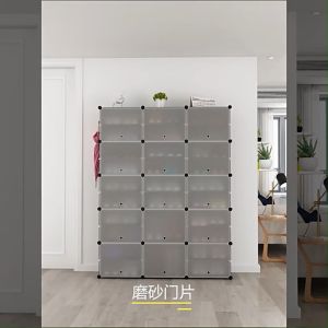 Ecoo MALL ตู้รองเท้า ตู้รองเท้าพลาสติก ชั้นวางรองเท้า PVC วัสดุ ดำ/ขาว ข้อกำหนดต่างๆสามารถเลือกได้