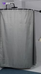 Bathroom Double-Sided Waffle Shower Curtain White/Gray Hook Type Waterproof And Mildew Proof 150 * 180/180 * 180CM Shower Curtain
