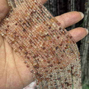 Natural High Quality Red Crystal round Loose Beads Semi-Finished DIY Handmade Beading Spacer Beads Fashion Jewelry Accessories