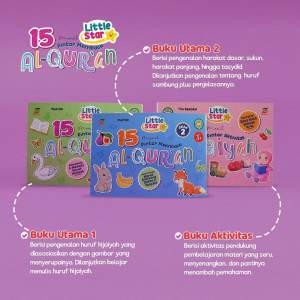 Buku Anak Little Star 15 Menit Pintar Membaca Al Quran Ziyad Books