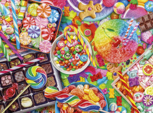 Kayou | 1000 PCS Jigsaw Puzzles for AdultsCandy licious Puzzles Educational Games Colorful Puzzles Gifts Home Decor