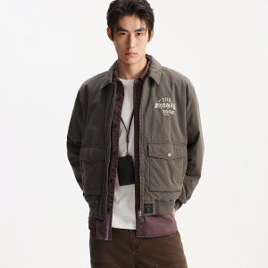 Jack Jones | Trendy Loose Fitting Letter-decorated Warm Jacket