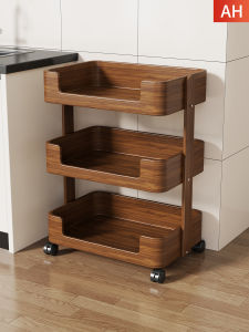 Ljxz | Solid Wood Kitchen Vegetable Storage Rack