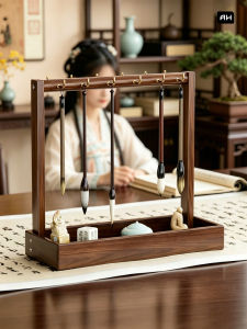 WUBUWEI | Wood Calligraphy And Painting Supply Organizer Rack