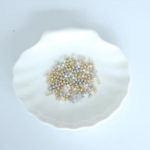 10pcs 18K Gold Plated Crimp Beads For Jewelry Crimp End Bead Cover Bead Tip Ball Chain Connector DIY Bracelet Necklace Accessory