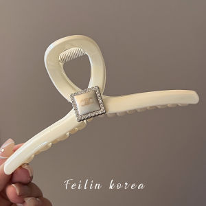 กิ๊บติดผมรูปฉลามขนาดใหญ่สำหรับผู้หญิง กิ๊บติดผมแฟชั่นสไตล์เกาหลี วัสดุโลหะผสม ชุบทองชุบเงิน สไตล์ใหม่ 2025