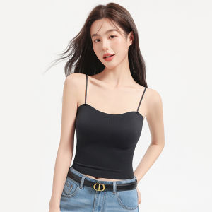 Summer Thin Padded Bra Coverage Sleeveless Camisole