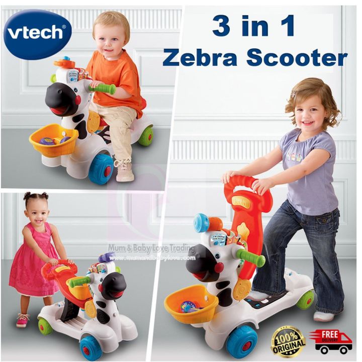 Vtech in zebra scooter with music and light Safety Scooter For