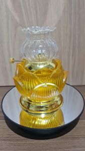 Đèn Dầu Hoa Sen - Đèn Thờ Cúng Pha Lê Hoa Sen - DD2502 - Nội Thất An Việt