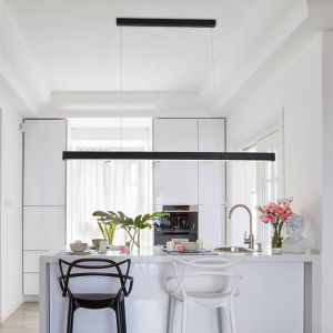 Modern Linear Pendant Light: Enhance Your Dining Room & Kitchen Decor