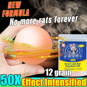 New formula 12 grains！OD Rat repellent Penghalau tikus Mothballs for rats 12pcs Plant Formula Effectively Repel Mosquitoes Cockroaches Mice And Other Pests50X Effect intensified.Rat repellent gel Mouse repellent 老鼠驱赶药