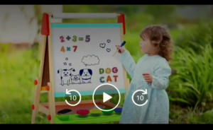 Montessori Deluxe Standing Art Easel – Creative Learning & Fun for Children 3 Years and Older