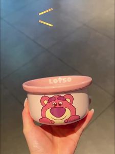NUOQI HOME | Disney Stitch Ceramic Rice Bowl Cute Cartoon Kids Tableware Gift