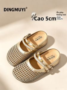 DINGMUYI | Dép Nữ Thiết Kế Thông Thoáng Đế Trống 5cm