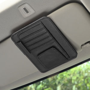 JFBONIN Car Visor Organizer Multi-Pocket Pouch Bag Card Glasses Storage Holder Scratch-resistant Auto Visor Holder