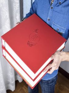 Large Capacity Wedding Gift Album Self-Adhesive Covered Film Couples Photo Album DIY Family Memory Book Specialized Storage