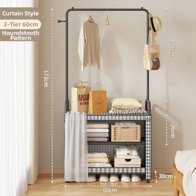 GENUO | Dust-proof Easy Assembly Bedroom Clothes Storage Hanger