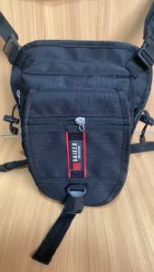 Gratis Ongkir !! Tas Selempang Pria DAIKER Leaf Tas 3in1 Tas Pinggang Tas Paha Tas Outdoor Tas Slingbag Pria PN-00023 10 - Black Tas Fashion Pria Crossbody Bag Tas non USB Tas Gadget