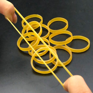 ยางรัดเอกสาร 300 ชิ้น ยางยืดสีเหลือง สำหรับบรรจุภัณฑ์ จัดส่งจดหมาย จัดระเบียบเครื่องเขียน วงแหวน อุปกรณ์สำนักงาน โรงเรียน และบ้าน