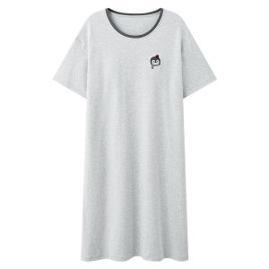 miiow | Catwoman Pure Cotton Summer Thin Sleepwear Womens Dress With Chest Pad Sweet Large Size Dress Can Be Worn Outside Home