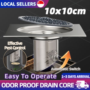 Bathroom Toilet Balcony 304 Stainless Steel Shower Backflow Floor Drain Anti Hair Odor Bug Drainage Filter Square Floor Drain Cover