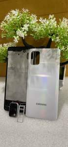 Vỏ Samsung A71 / A715 full bộ có luôn khay sim với kính camera sau