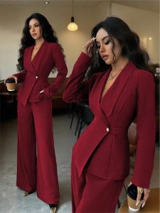Spring Autumn Elegant Fashion Slim women Pant Sets Long Sleeve 2 Piece Set Womens Bodycon Pant Suits Commuting Womens Clothing