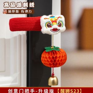 Red Snakes Year Door Handle Decorative Ornament Festive Home Hanging Decoration New Year Celebration Room Interior Design