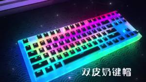 Bộ Keycap PBT Double Shot Màu Trắng OEM Profile Dành Cho Switch Cherry MX 129 Phím Xuyên Sáng Dành Cho Bàn Phím Cơ Chơi Game