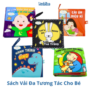 Sách Vải Đa Tương Tác Cho Bé 0-4 Tuổi - Lalala Baby - Lẻ Từng Chủ Đề