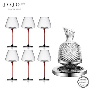 Luxurious Burgundy Wine Glass
