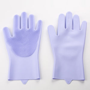 Waterproof Silicone Dishwashing Laundry Gloves Kitchen Supplies Household Use No Harm To Hands Pet Bathing Cleaning Gloves Soft
