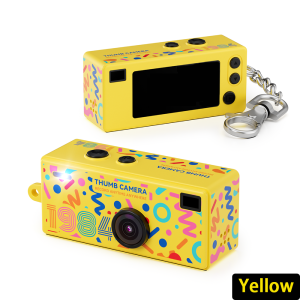 Vlog Mini Thumb Keychain Camera Retro CCD 1080P Full HD Digital Camcorder with Built-in Flash 21 Adjustable for Outdoor Travel