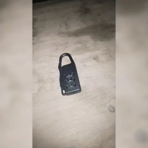 Gembok Koper Kode Angka Black series bagus pvc nomer nomor kopor lock hitam aluminium