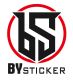 By sticker