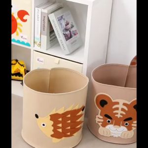 SUNNYBUNNY Foldable Storage Basket Toy Storage Laundry Basket Bakul Baju Budak