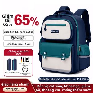 Balo Chống Nước Nhẹ Cho Học Sinh Hỗ Trợ Đốt Sống Dung Lượng Lớn