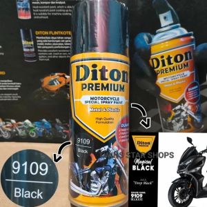 Pilok Pilox Cat DITON Premium 400cc Ready Berbagai Warna Standar..Stabilo dan Candy..Tahan BensinCepat KeringCat Semprot Diton Pylok Diton..hitam.merahputih biru hijau epoxy kuning gold silver metalic pink cream merah doff .biru doff hijau doff.DLL