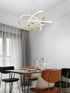 Creative and Slightly Luxury Chandelier Living Room Dining Room Northern Europe Bedroom Post-Modern Minimalist Art Lines Bar Counter Designer Lamps