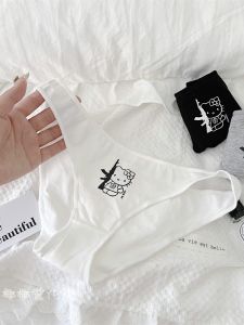 Low-Waist Pure Cotton Triangle Panties Breathable Cute Girls Underwear KT Cat Design Spring 2024 New Collection