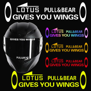 GIVES YOU WINGS Racing Helmet Motorcycle Reflective Stickers Moto Front Windshield Side Body Decorative Accessories Decals