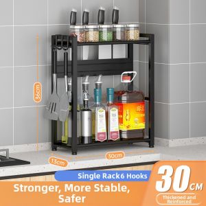 Slim Narrow Kitchen Storage Rack Organizer Multilayer