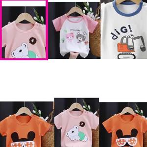 JIFANPAUL | Cute Cotton Summer T-Shirt Kids T-Shirts