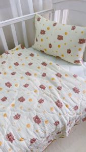 Bộ chăn gối cho bé Katina House chất vải muslin mềm nhẹ mát thoáng khí và thấm hút tốt
