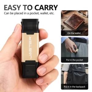 jaster | TYPE-C USB Flash Drive 128GB USB-C Memory Stick Business Gift Pen Drive 64GB 32GB Black Blue Golden Pendrive 16GB 8GB 4GB 128MB