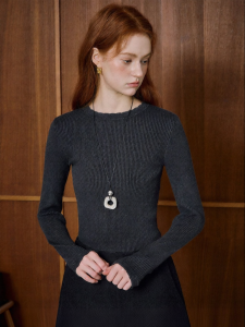KUHNMARVIN | Áo Sweater Giảm Cân Phong Cách Pháp Có Ren