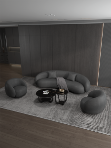 HUASHEMEIJI | Vintage Arc-shaped Beauty Salon Sofa